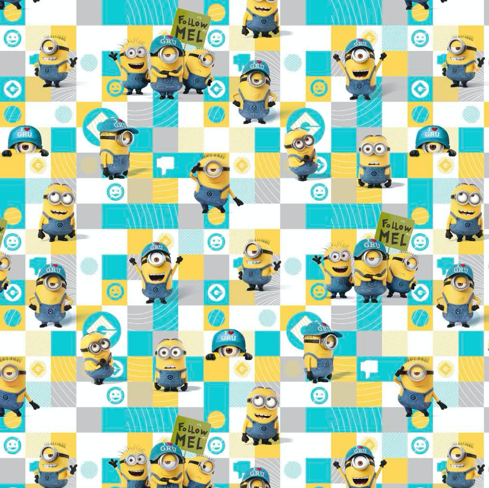 Popelín Minion 7012 1 Popelín Minion 7012