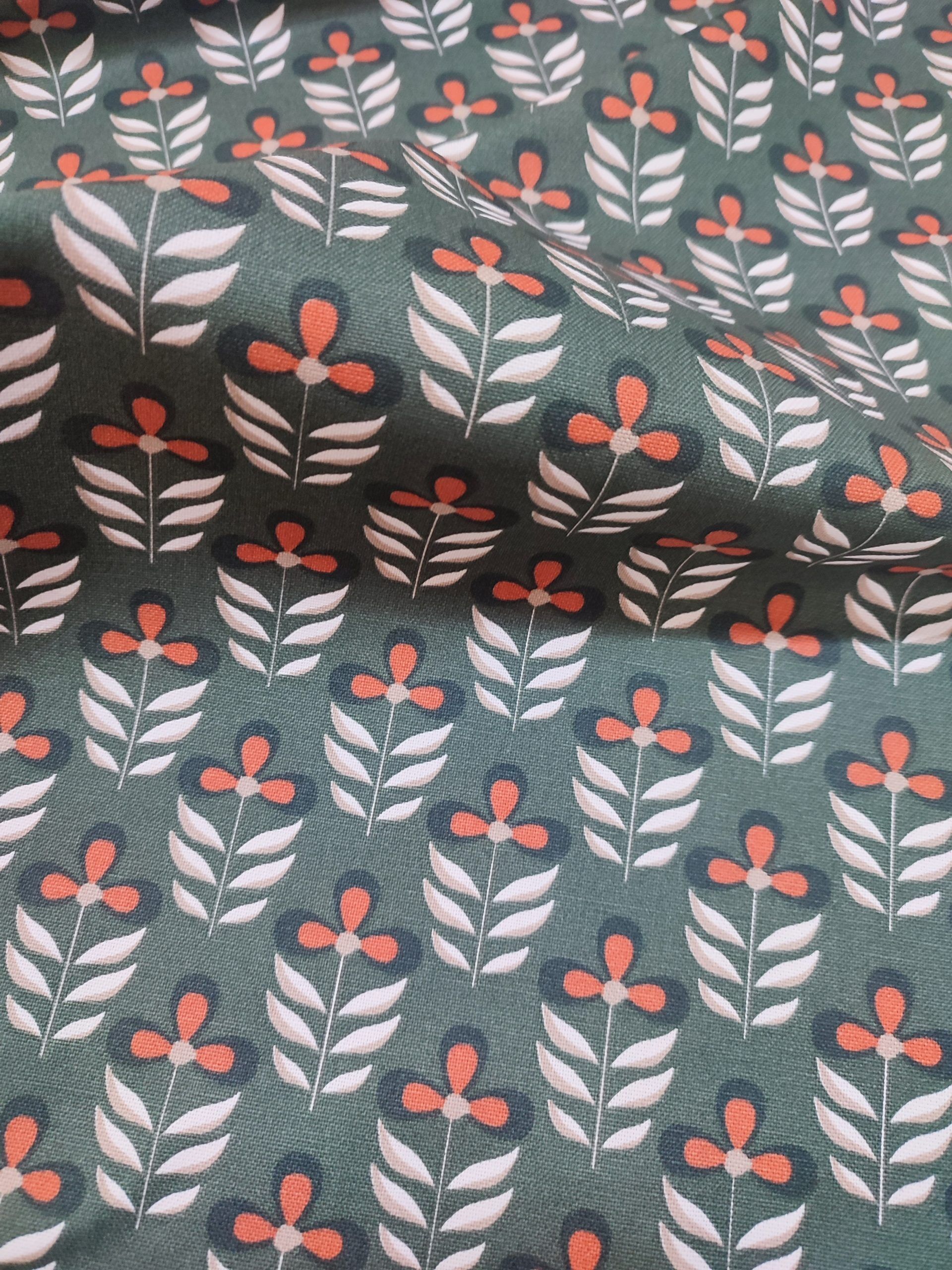 Canvas Half Flowers Verde 1 Canvas Half Flowers Verde